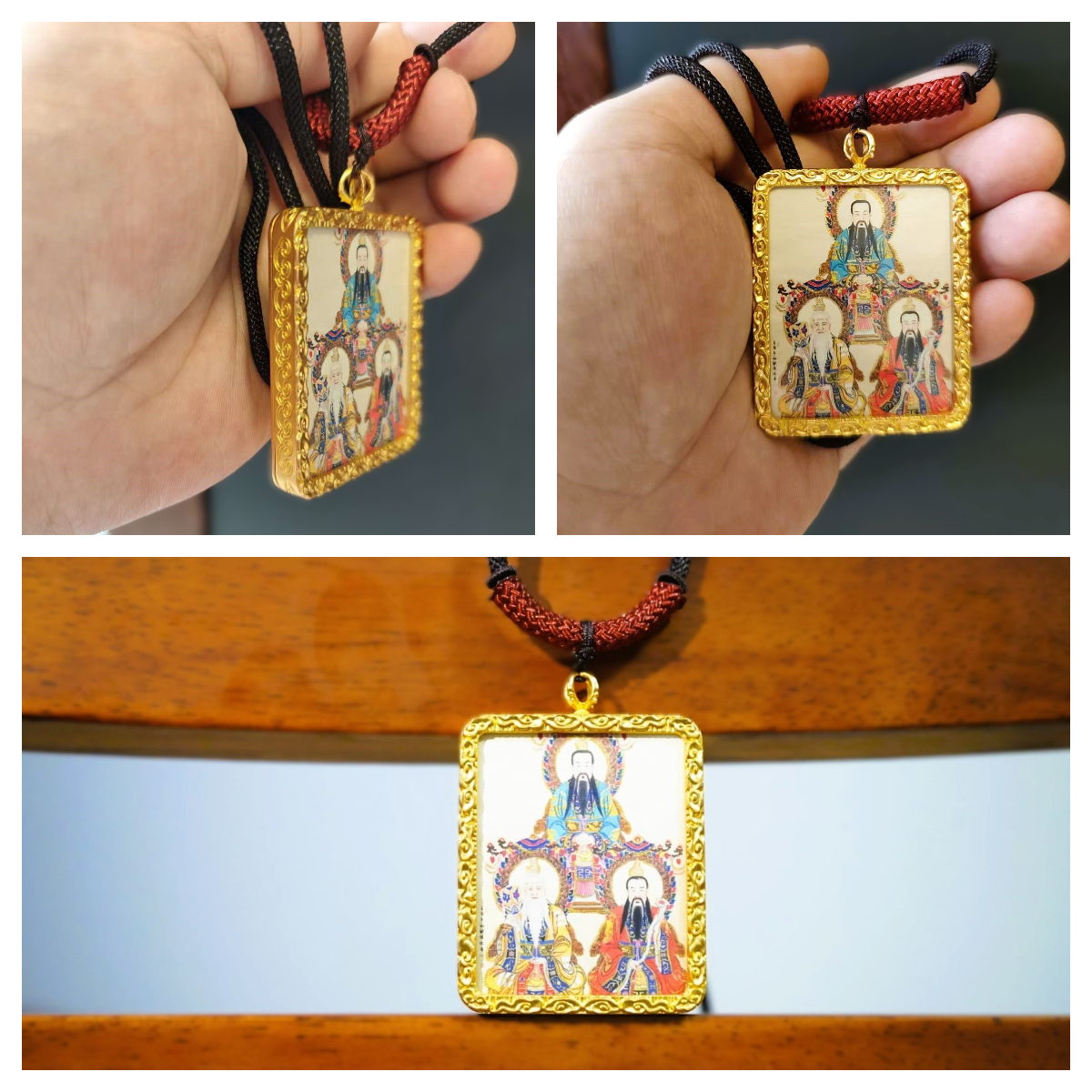 Thangka painting of the Three Pure Ones - Image 4