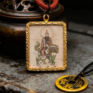 Thangka card of the Taiyi Jiuku Tianzun