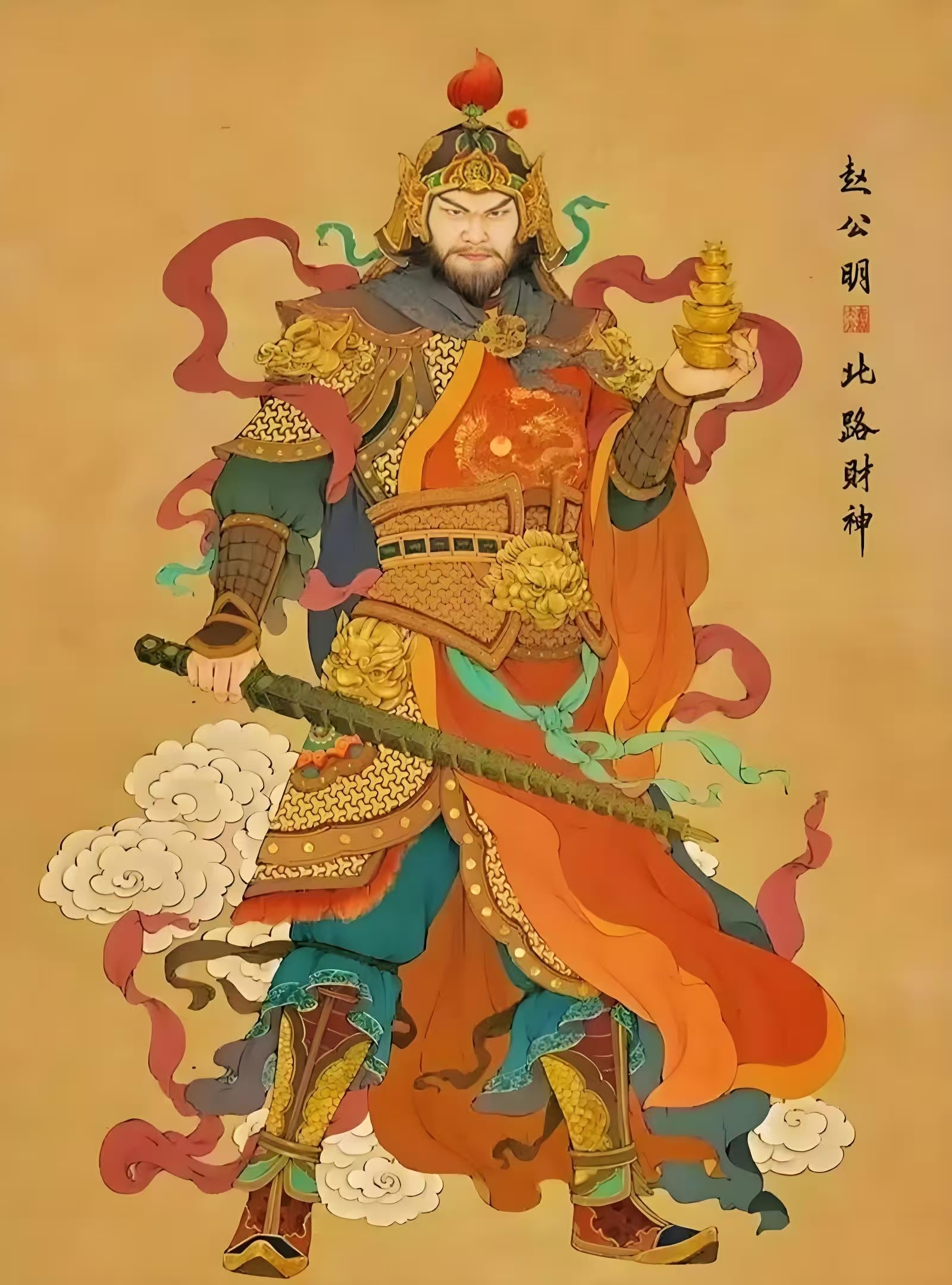 Thangka of Zhao Gongming's Taboo Name - Image 2