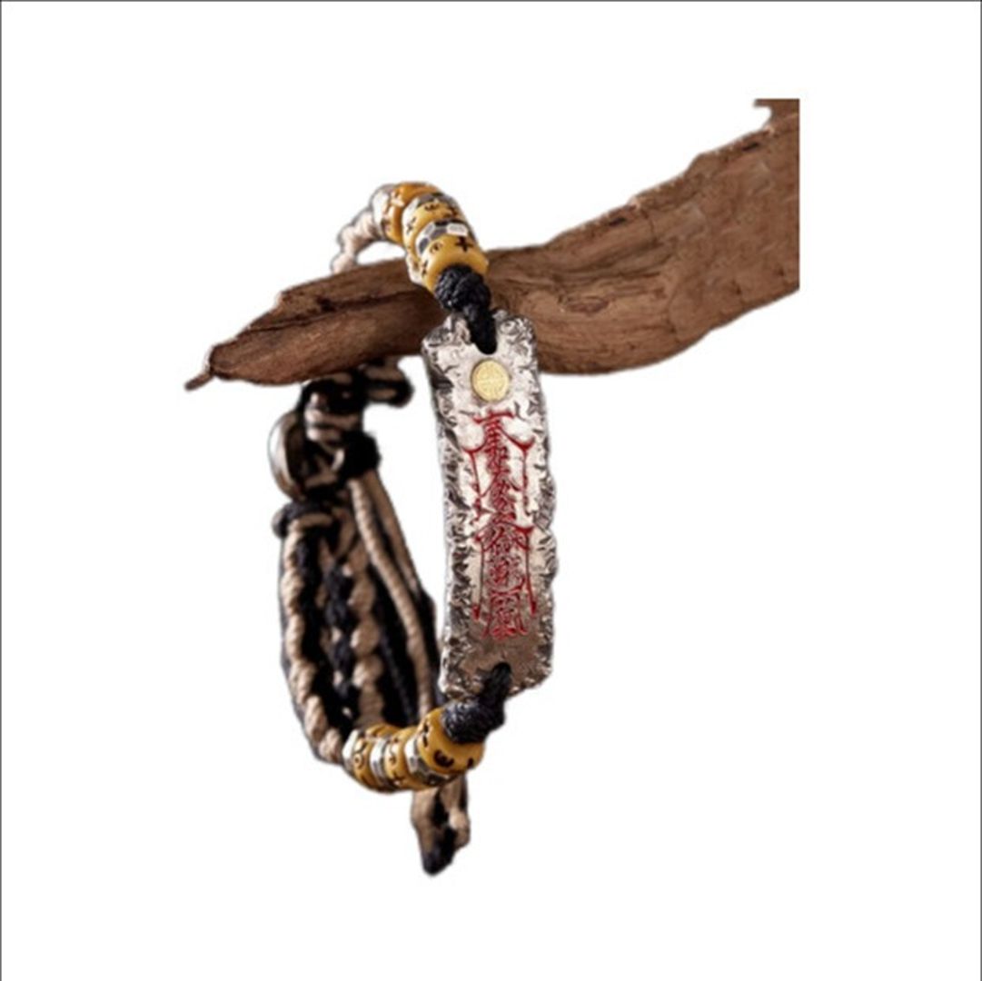 Chinese-style Cinnabar Red Fashionable Retro Amulet Protective Bracelet - Image 6