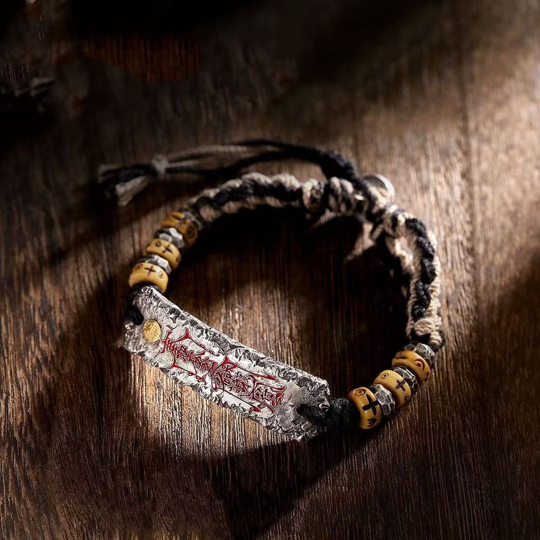 Chinese-style Cinnabar Red Fashionable Retro Amulet Protective Bracelet