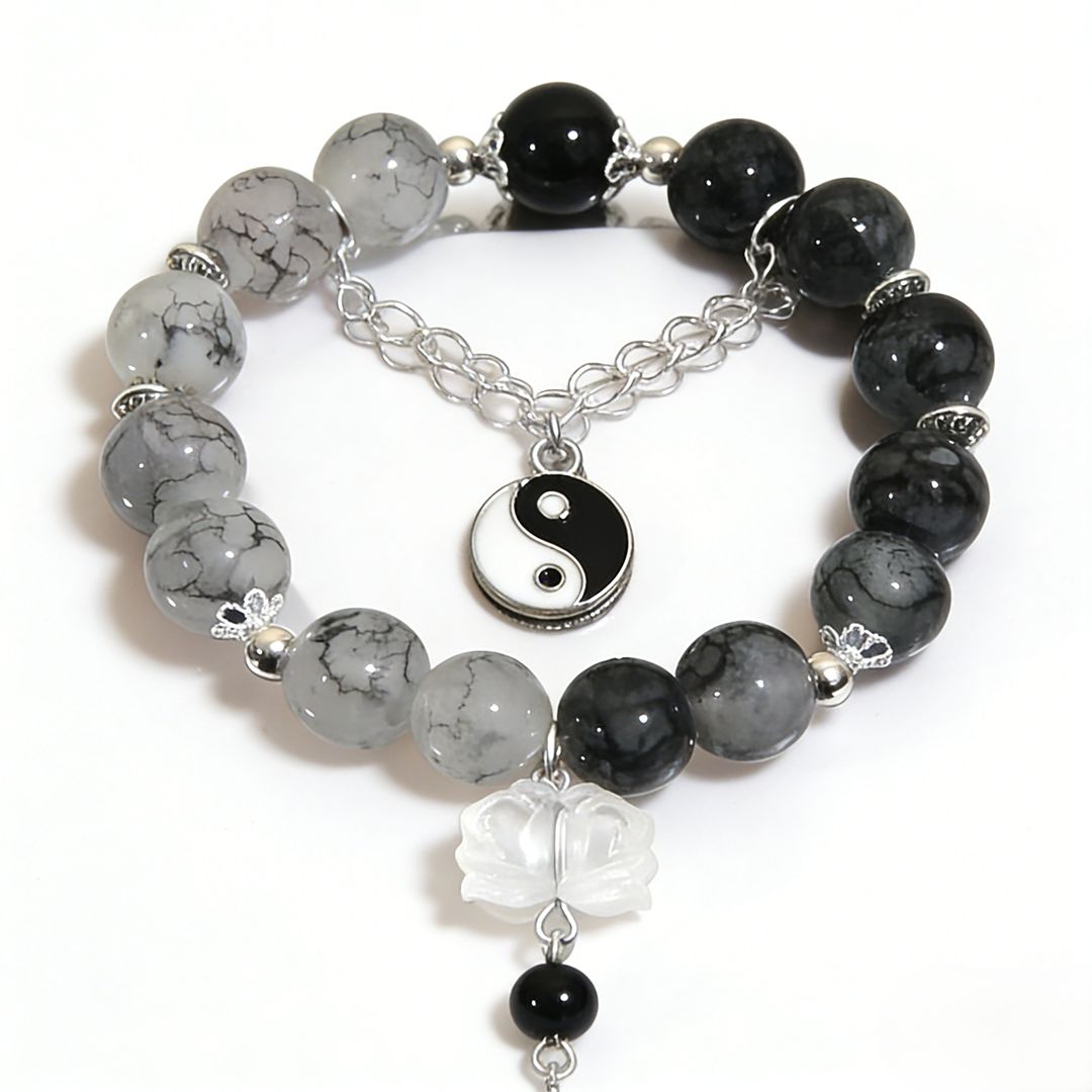 Tai Chi Mountain Ghost Flower Money Bracelet, Taoist New Chinese Style Energy Bracelet - Image 3